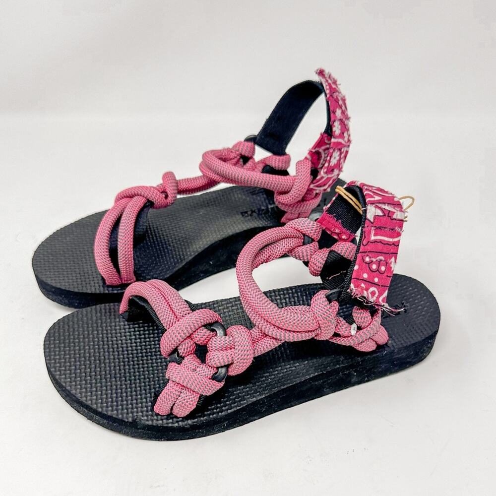 BRAND NEW Arizona Love Trekky Rope Pink Sandals, New with Tags Size 38 MSRP $140 - Picture 5 of 13